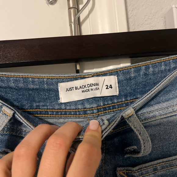 Just Black Denim The Nautical Wide Leg In Medium Denim - Picture 8 of 10